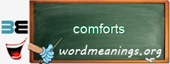 WordMeaning blackboard for comforts